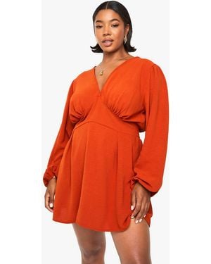 open lace back dress Red Orange Skater Dress XS- 3 XL – timothyjerome main image 0