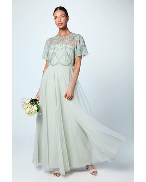 Coast Embellished Floral Bodice Bridesmaid Dress - Green