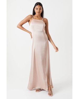 apron neckline maxi dress Coast Diamonte Apron Neckline Bridesmaid Maxi Dress in Green