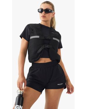 Boohoo Sport High Waist Deep Waistband 2 - Gray