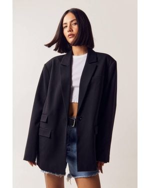 Nasty Gal Tailored Single Breasted Blazer - Blue
