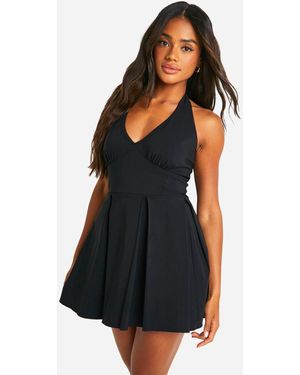 Boohoo Tennis Skort Romper - Black