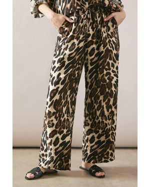 Wallis Leopard Print Co-Ord Trouser - Brown