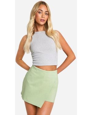 Boohoo Sage Skort - Green