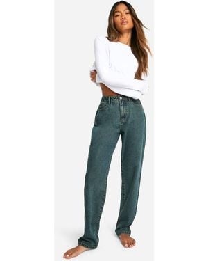 Boohoo Basics Straight Leg Jeans - Blue