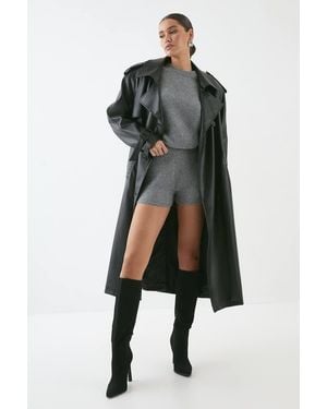MissPap Brushed Micro Knitted Shorts - Black