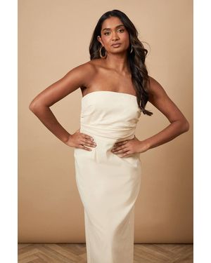 Oasis Strapless Maxi Dress - Natural