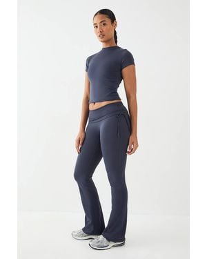 DSGN Studio Ruched Flared Leggings - Blue