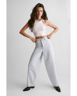 Nasty Gal The Barrell Leg Jean - Gray