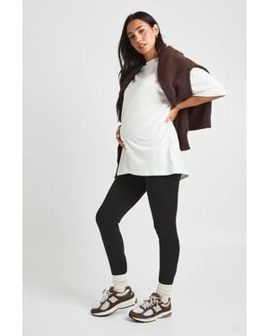 Boohoo Maternity Over The Bump Leggings - Black