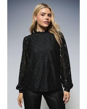 Dorothy Perkins Lace Blouse - Gray