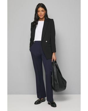 Wallis Smart Bootcut Leg Pants - Blue