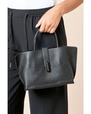 Dorothy Perkins Bolton Faux Leather Shopper Tote Bag With Crossbody Strap - Gray