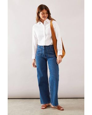 Wallis Denim Straight Leg Pocket Jeans - Blue