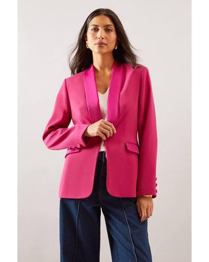 Wallis Occasion Edge To Edge Blazer - Red
