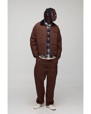 BoohooMAN Lockere Jeans - Braun