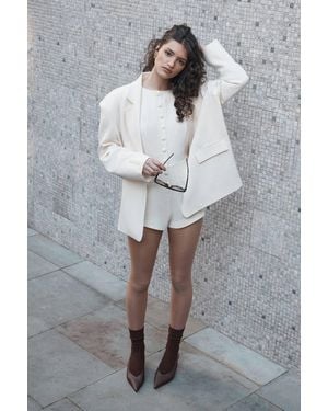 Nasty Gal Essentials Tailored Romper - Gray