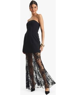 strapless open back dress Jordan Gown – Dress the Population