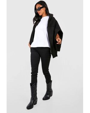 Boohoo Petite High Waist Skinny Jeans - Black