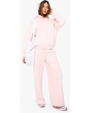 Boohoo Pintuck Detail Straight Leg Jogger - Pink
