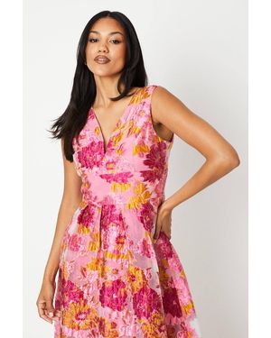 coast pink floral wrap dress Evening Gown Coast Pink Floral Wrap Dress Tropical Nights Print Wrap Maxi Dress Pink Boston Proper