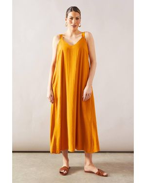 Wallis Woven Cami Swing Maxi Dress - Orange