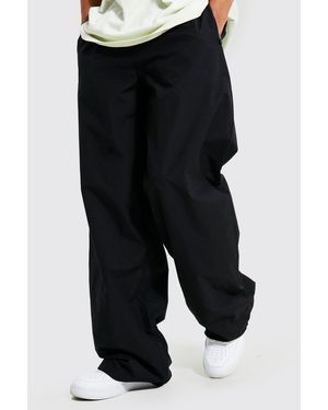 BoohooMAN Pantalón Tall Súper Ancho - Negro