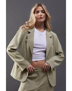 Warehouse Premium Single Breasted Blazer - Gray