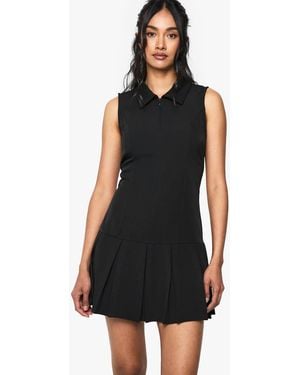 Boohoo Tennis Skirt Mini Dress - Black