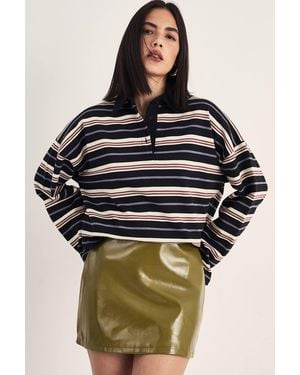 Nasty Gal Vinyl High Shine Faux Leather Mini Skirt - Green