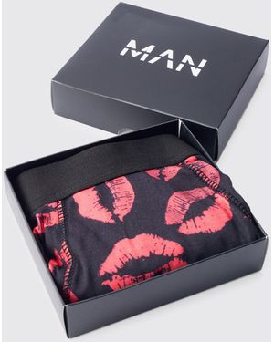 BoohooMAN Boxershorts mit Geschenk-Set - Blau