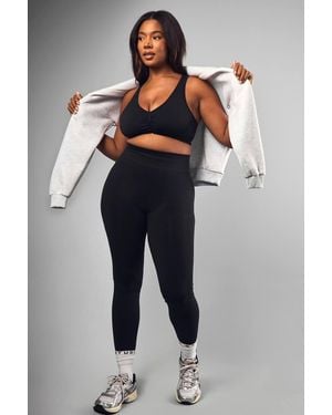 Boohoo Plus Premium Sculpt Seamless Bum Scrunch Legging - Blue