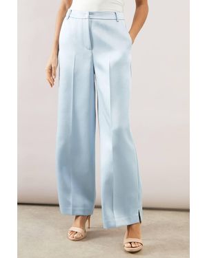 Wallis Square Cut Ankle Grazer Trouser - Blue