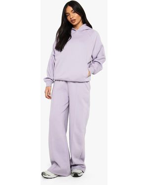 Boohoo Straight Leg Pintuck Straight Leg Jogger - Purple