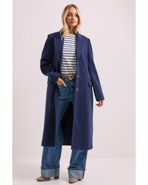 Dorothy Perkins Single Breasted Coat - Blue