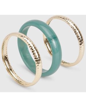Boohoo 3 Pack Bangles - Blue