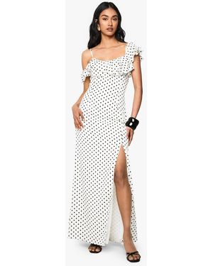 boohoo maxi dress sale Boohoo Evening Maxi Dress Sale Satin Button Cup Detail Maxi Dress Boohoo