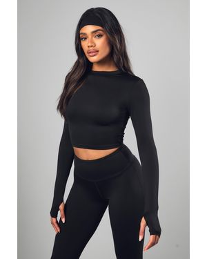 DSGN Studio Dsgn Studio Supersoft Peached Sculpt Long Sleeve Top - Blue