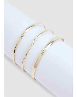 Boohoo Slim Bangles 3 Pack - Blue