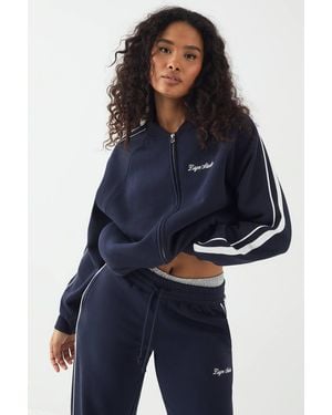 DSGN Studio Embroidered Side Stripe Sweatshirt - Blue
