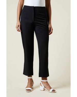 Dorothy Perkins Petite Straight Ankle Grazer Trouser - Black