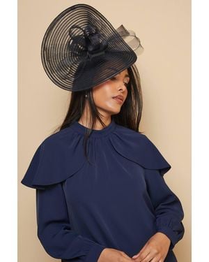 Wallis Loop Upturn Disc Fascinator - Blue