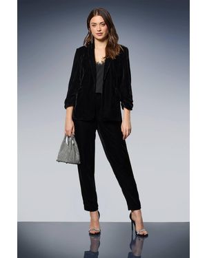 Dorothy Perkins Velvet Blazer - Black
