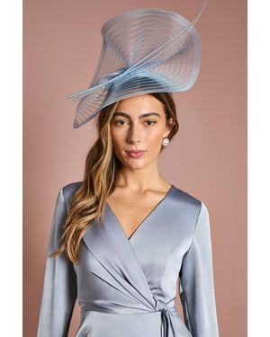 Coast Quill Detail Fascinator - Blue
