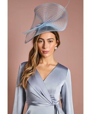 Coast Quill Detail Fascinator - Blue