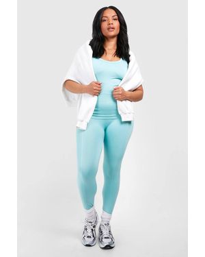 DSGN Studio Plus Dsgn Studio Seamless Legging - Blue