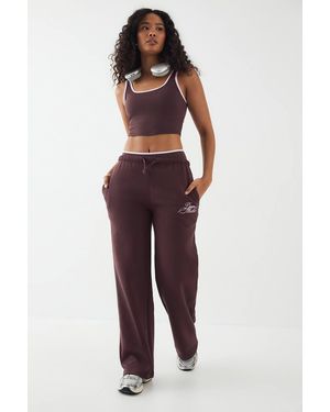 DSGN Studio Contrast Script Straight Leg Jogger - Natural