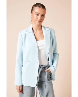 Dorothy Perkins Tailored Seam Front Detail Blazer - Blue