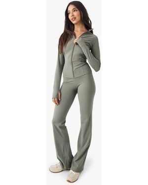 DSGN Studio Ultra Sculpt High Waist Straight Leg Trouser - Green