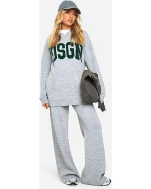 DSGN Studio Oversized Hoodie And Wide Leg Trouser Tracksuit - Green